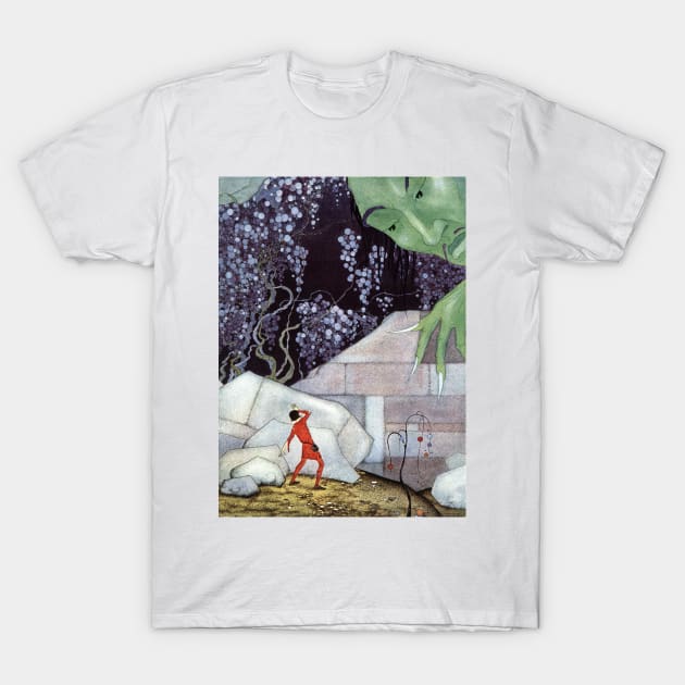 Henry and the Giant by Virginia Frances Sterrett T-Shirt by vintage-art